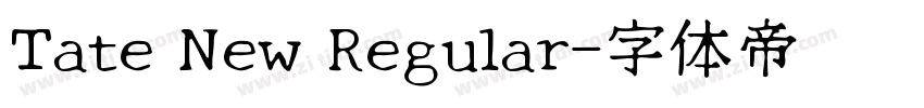 Tate New Regular字体转换